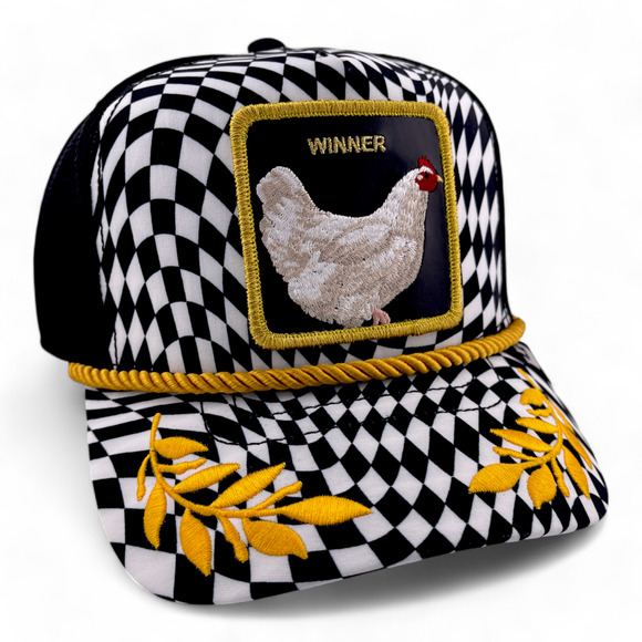 Goorin Bros Winner Winner Chicken Dinner WWCD The Farm Adjustable Trucker Hat - Picture 3 of 7